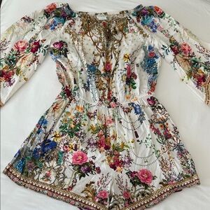 Camilla White Floral Kids Playsuit kids14